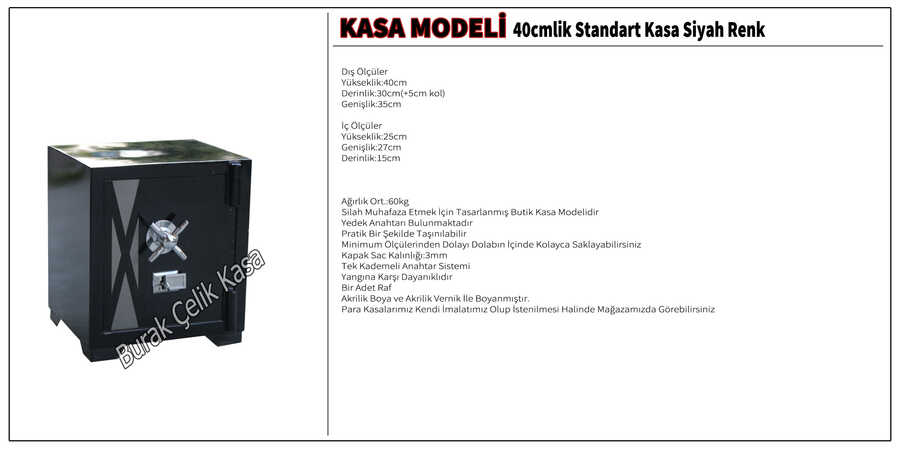 CKİ40CK-40cm Para Kasası - Thumbnail