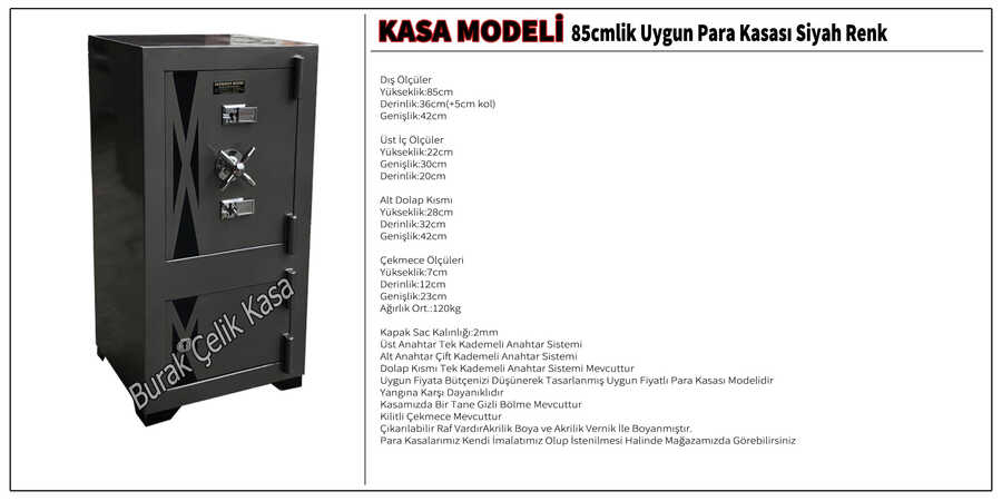 CKİ85CK2-85cm Çelik Kasa